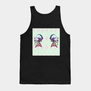 dark elf sorcerer for magic and fantasy fans Tank Top